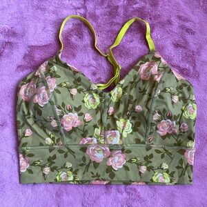 POPFLEX Floral Exercise Bra SIZE M